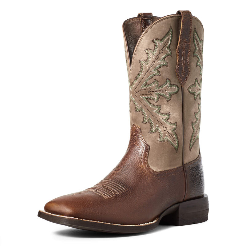 Botas Vaqueras Ariat Qualifier Marrones Hombre - Chile 409-FAXRMJ